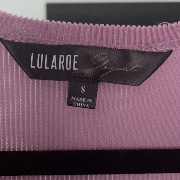 LuLaRoe Lilac Velvet Noelle Elegant Dress - Picture 3 of 5